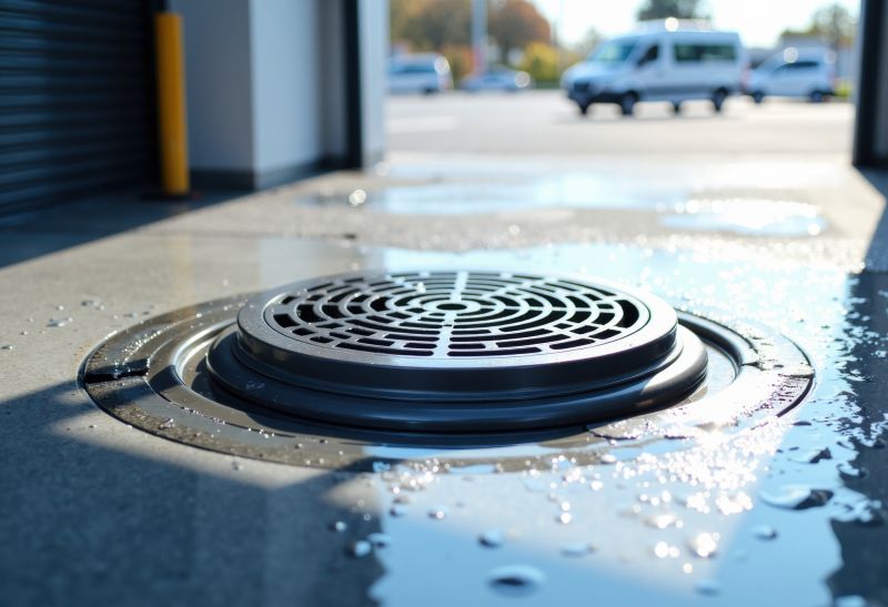 Concrete Floor Drain Installation